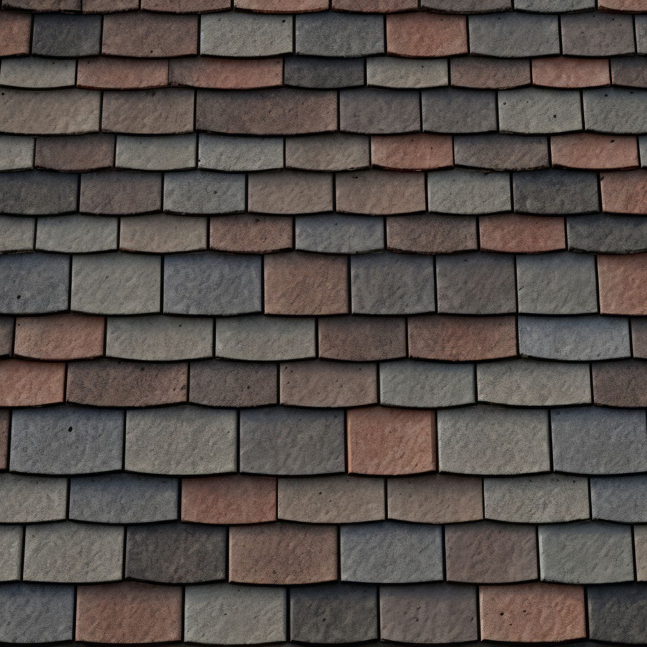 A close up of a roof made of slate